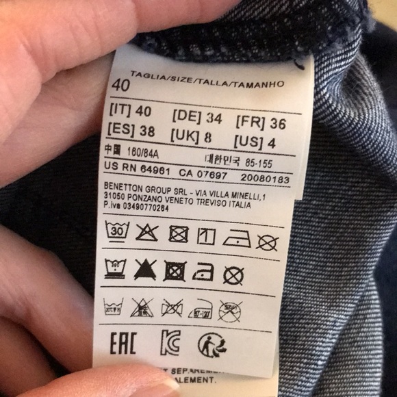 NWT Sisley Lightweight Denim Chambray Dress Size 4 - Picture 15 of 15